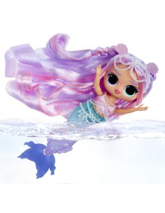 LOL SURPRISE 510444 MERMAID LANA MARINE, BAMBOLA ALLA MODA, CODA CAMBIA COLORE, PINNA MOBILE, ACCESSORI, 4+