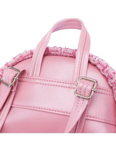 Girabrilla Tweed Zainetto Rosa – Zaino Bambina con Paillettes Reversibili