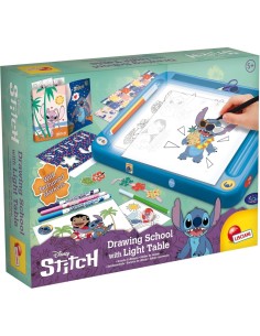STITCH DRAWING SCHOOL, TAVOLO DA DISEGNO CON LUCE, GIOCO EDUCATIVO, DISEGNO CREATIVO PER BAMBINI