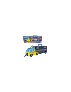 HOT WHEELS, TRANSPORTER 40, CAMION BISARCA CON 2 AUTO, VEICOLO GIOCATTOLO, COLLEZIONE AUTO 1:64, ETÀ 3+