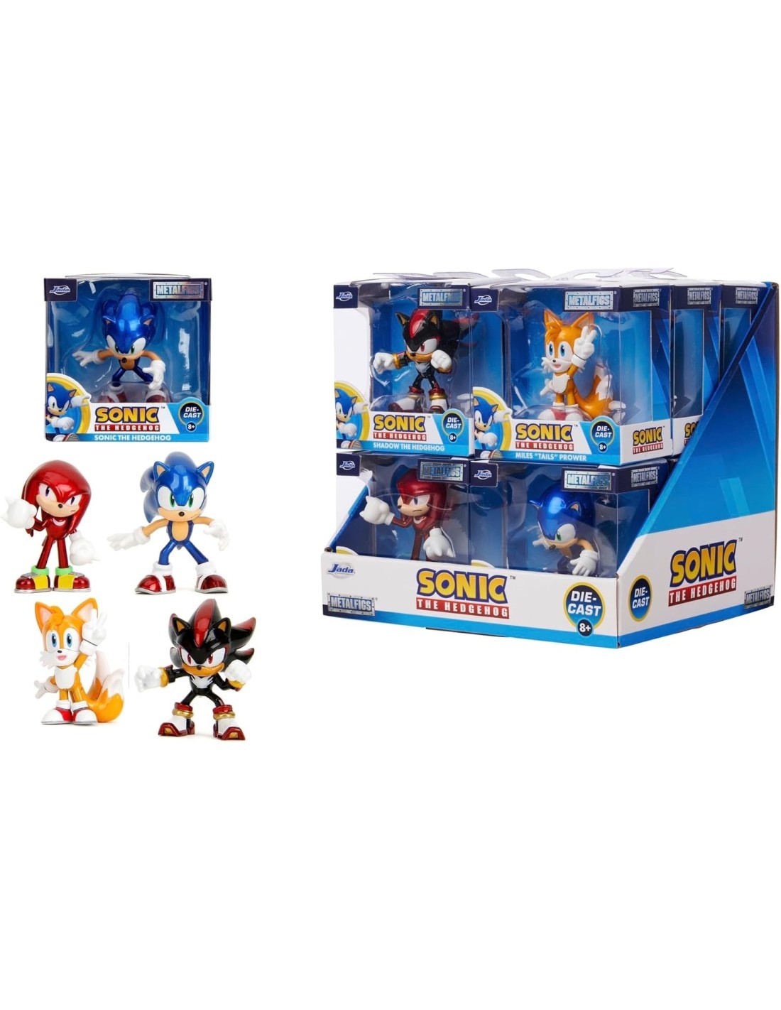 SONIC THE HEDGEHOG, PERSONAGGIO 6,5CM ASSORTITO, IN METALLO
