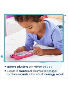 VTech Il Miaoraviglioso Telefono di Gabby - Smartphone Educativo per Bambini 3-7 Anni
