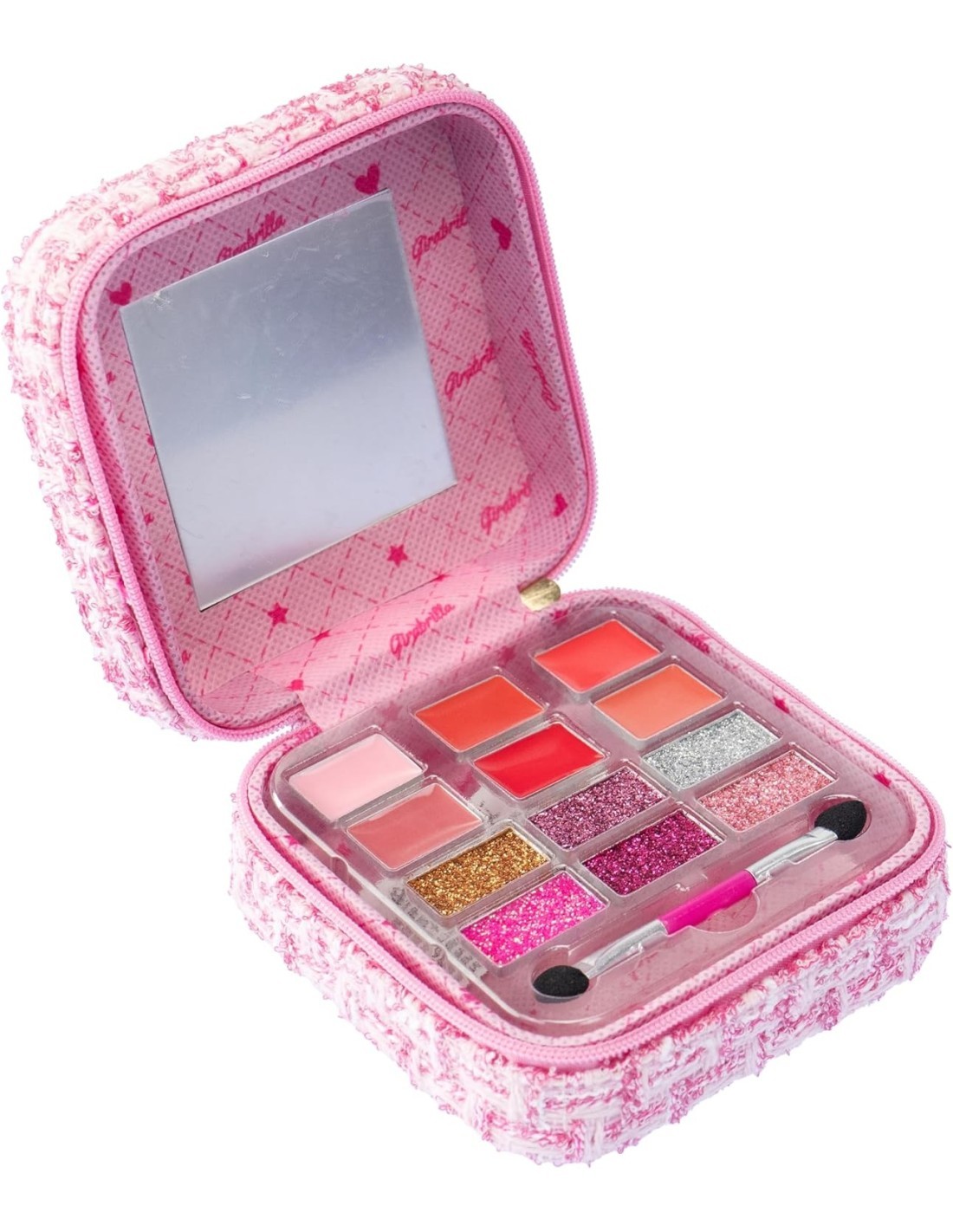 Girabrilla Mini Case – Mini Trousse Make Up Bambina con Specchio e Trucchi