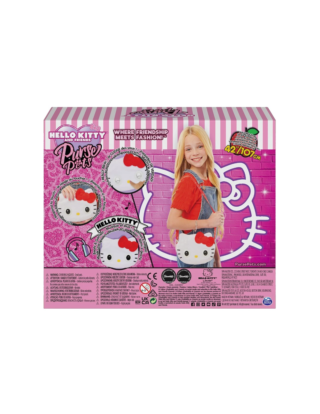 PURSE PETS 6065365 BORSA HELLO KITTY