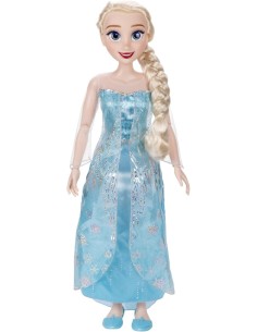 FROZEN, BAMBOLA, ELSA, 80 CM, COMPLETAMENTE ARTICOLATA, ACCESSORI, COMPAGNA DI GIOCO, STA IN PIEDI, GIOCATTOLO, 3+ ANNI 2