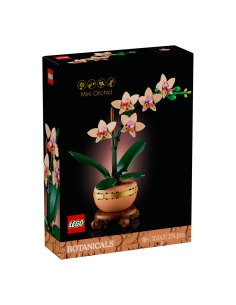 LEGO BOTANICAL 10343 MINI-ORCHIDEA,  FIORI ARTIFICIALI, VASO, DECORAZIONE CASA, MODELLINO ADULTI