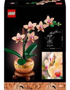 LEGO BOTANICAL 10343 MINI-ORCHIDEA,  FIORI ARTIFICIALI, VASO, DECORAZIONE CASA, MODELLINO ADULTI