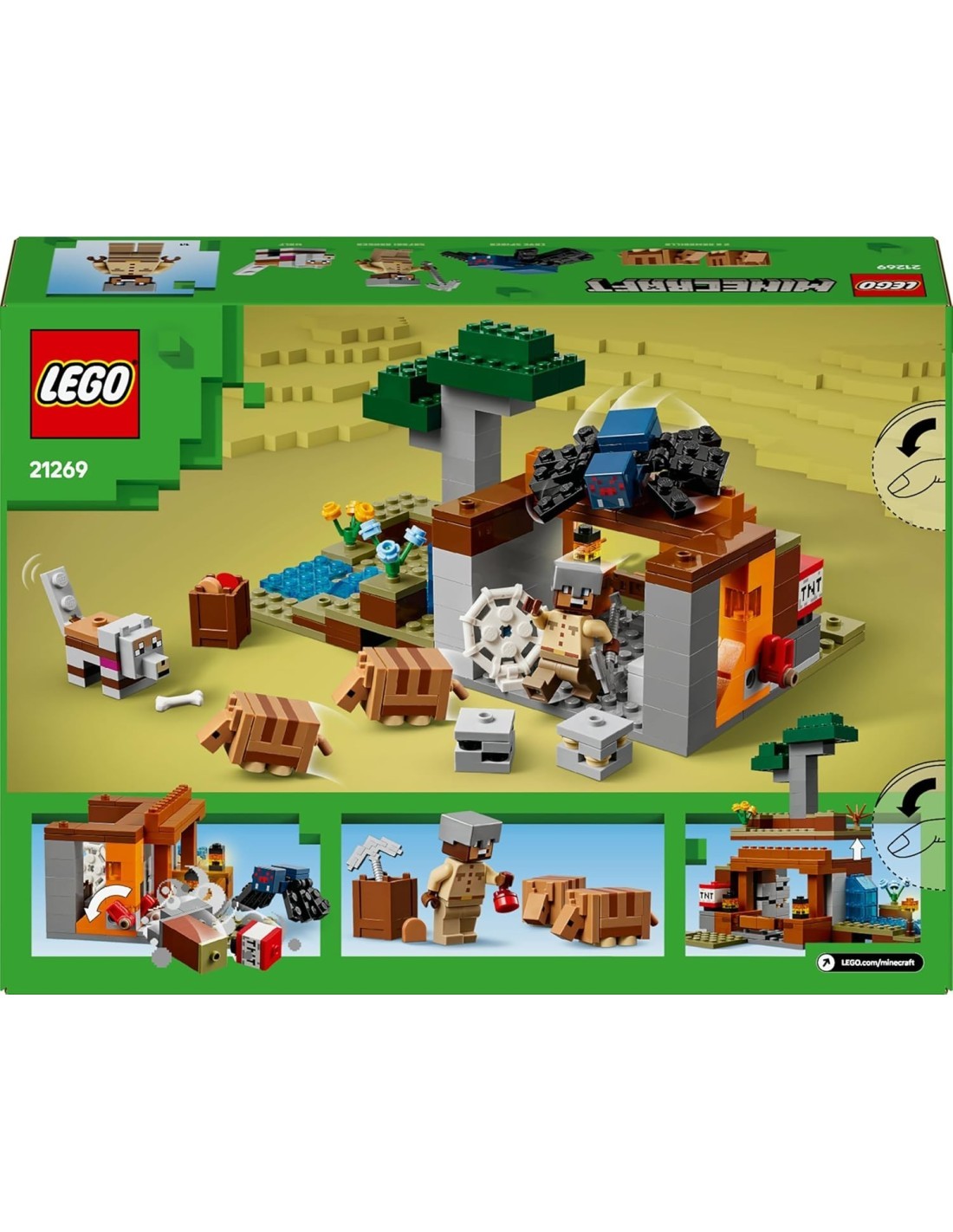 LEGO MINECRAFT  SPEDIZIONE NELLA MINIERA DELL'ARMADILLO