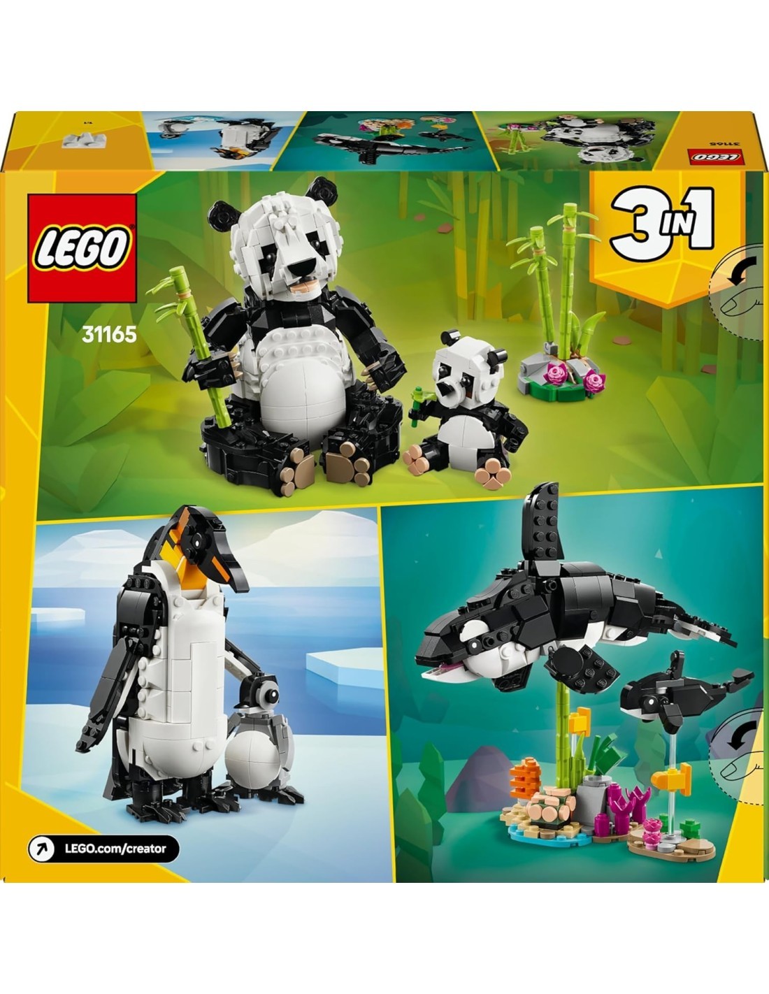 LEGO CREATOR ANIMALI SELVATICI:FAMIGLIA DI PANDA