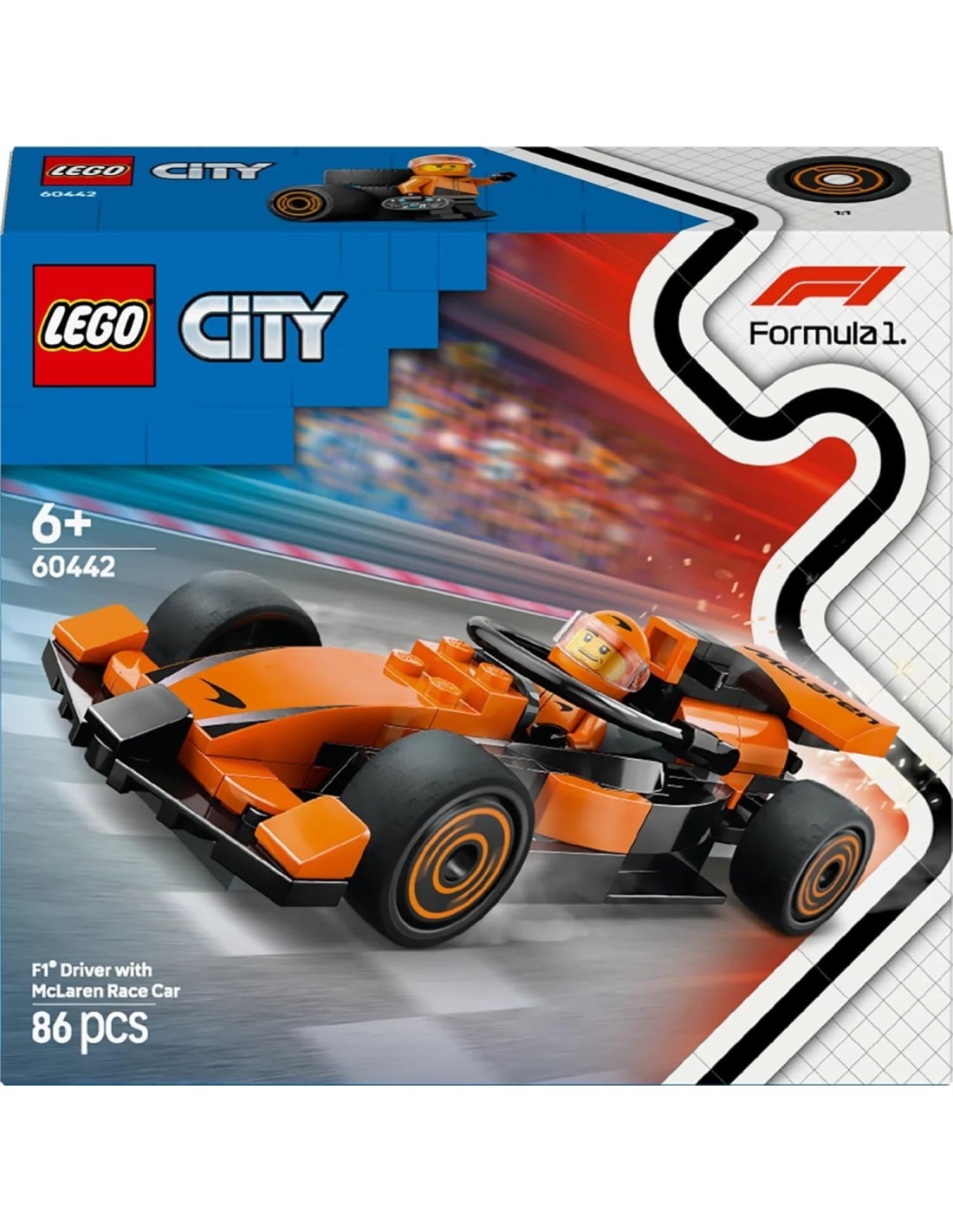 LEGO CITY PILOTA E MONOPOSTO MCLAREN F1