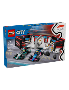 LEGO CITY GARAGE CON MONOPOSTO MERCEDES AMG E ALPINE F1