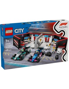 LEGO CITY GARAGE CON MONOPOSTO MERCEDES AMG E ALPINE F1 2