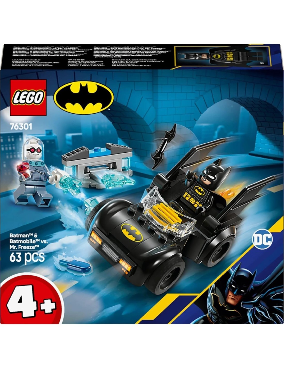 LEGO BATMAN , BATMAN E BATMOBILE CONTRO MR.FREEZE