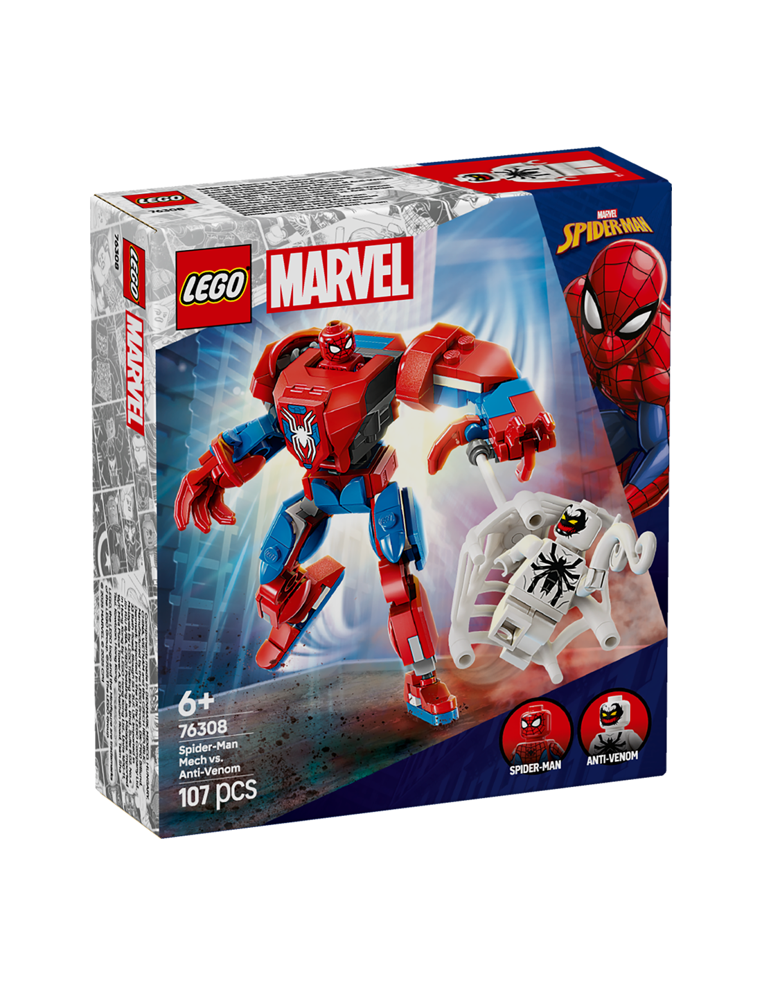 LEGO MARVEL MECH DI SPIDERMAN CONTRO ANTI-VENOM