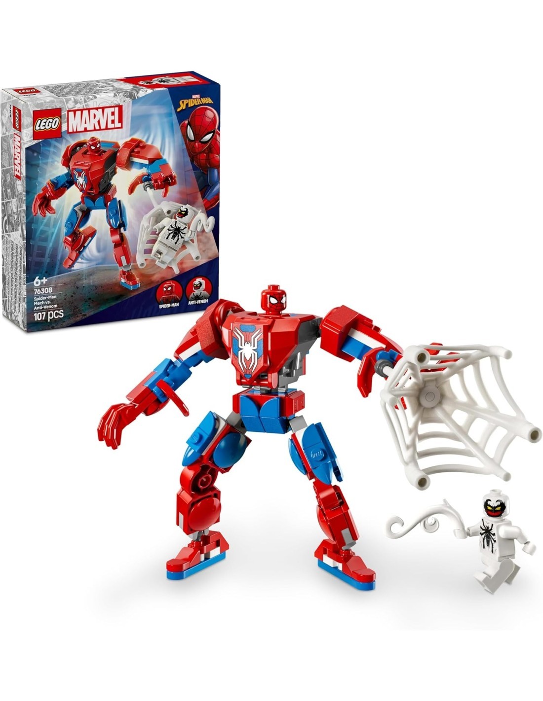 LEGO MARVEL MECH DI SPIDERMAN CONTRO ANTI-VENOM