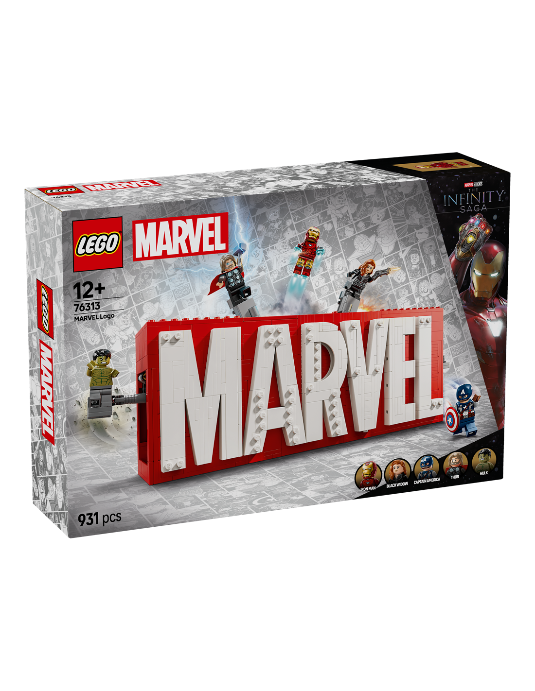 MARVEL 76313 LOGO E MINIFIGURE MARVEL