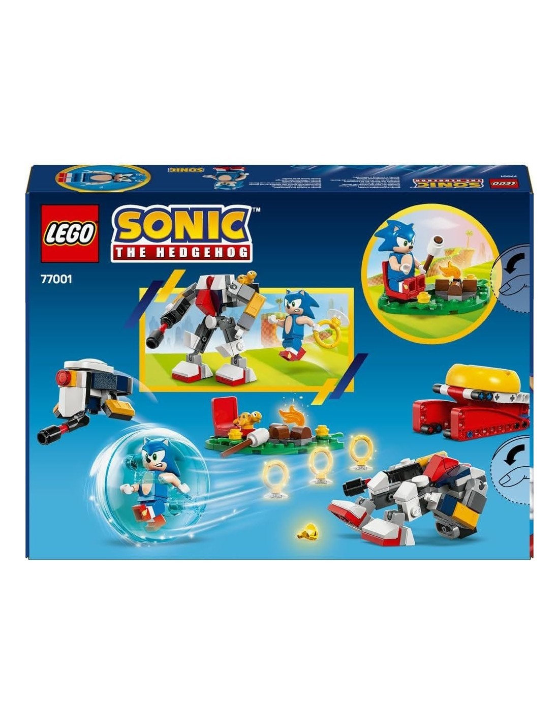 LEGO SONIC, DUELLO AL FALÒ DI SONIC, GIOCHI D’AVVENTURA CON PERSONAGGI E ROBOT, 7+ ANNI