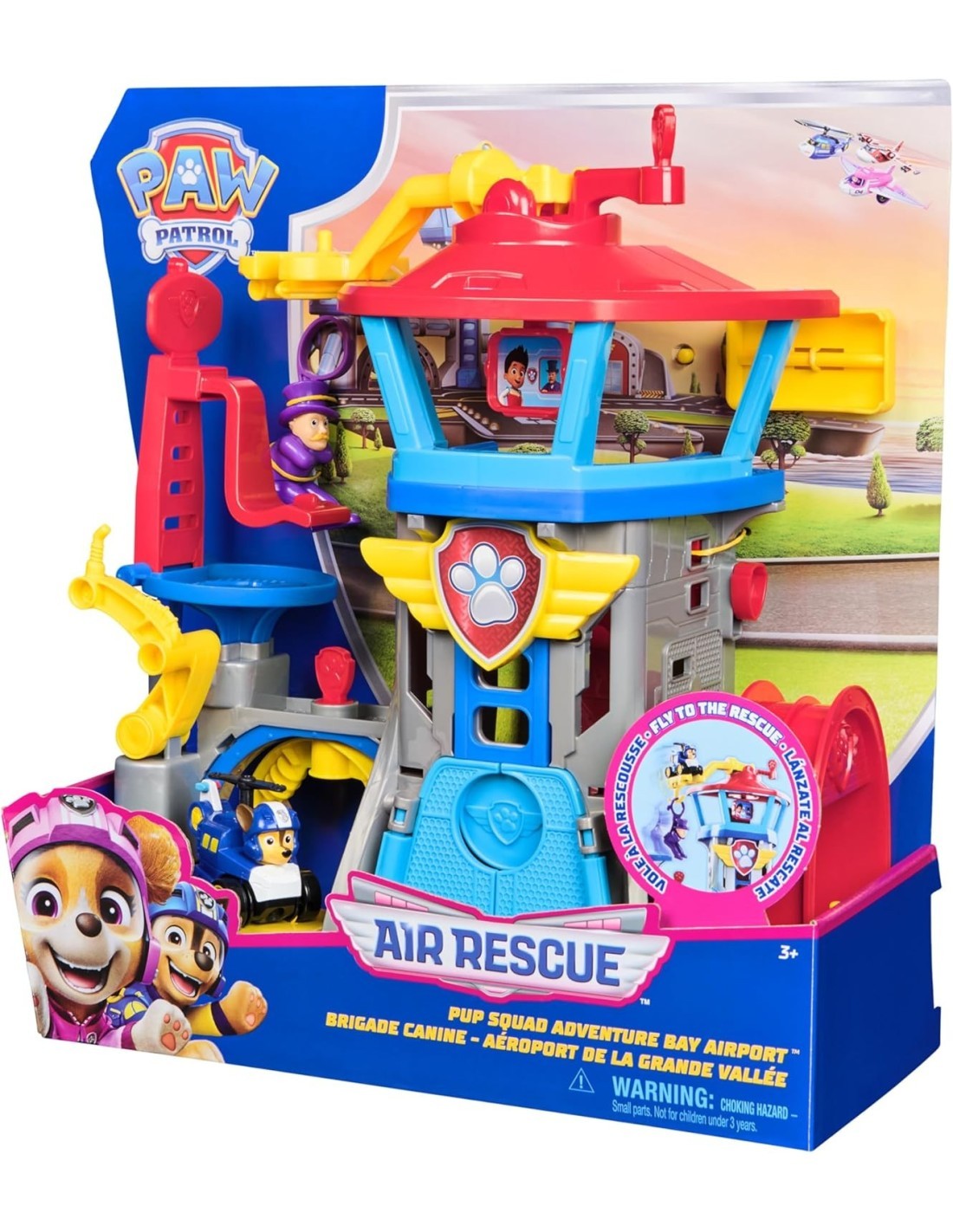 Paw Patrol Pup Squad Playset “Adventure Bay Airport” – Air Rescue da 30 cm