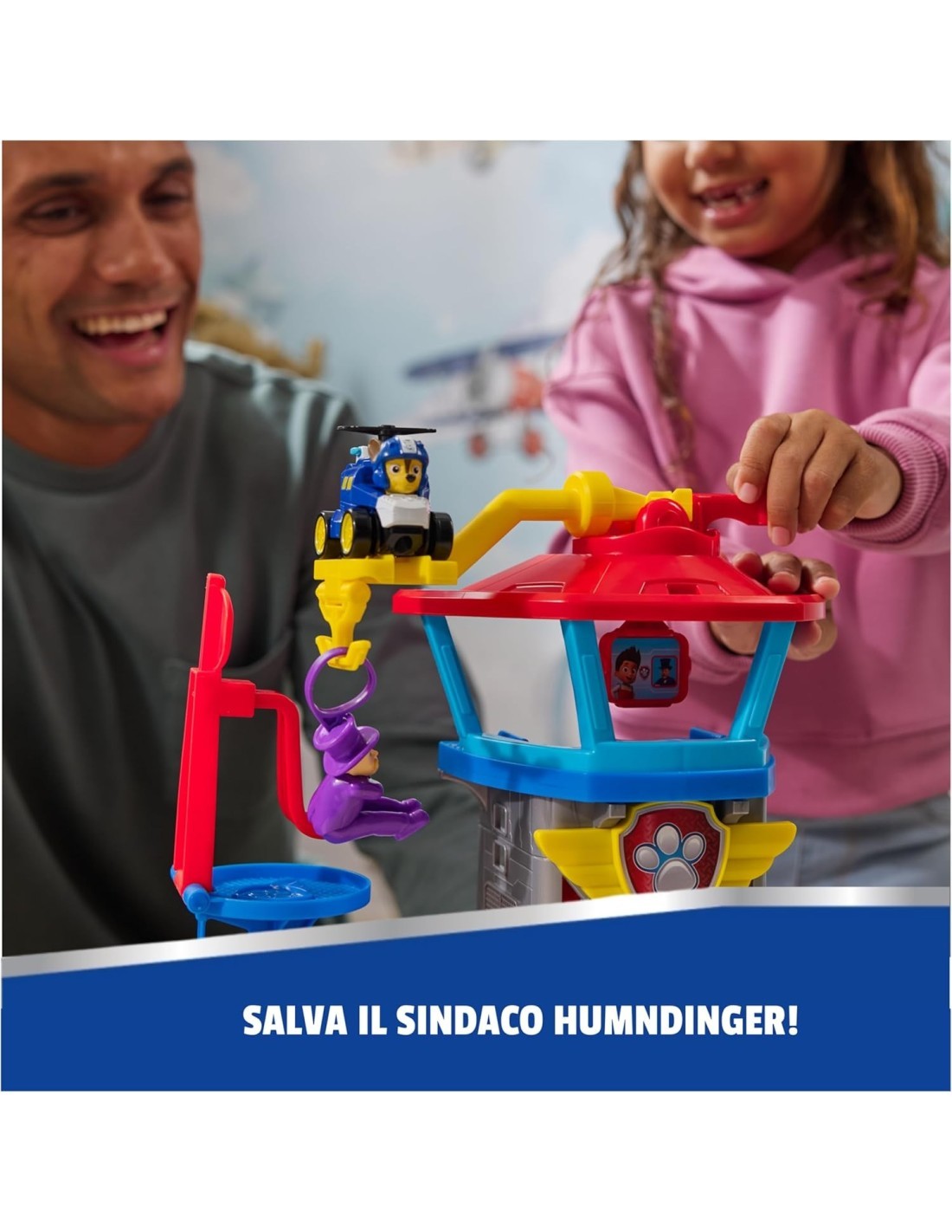 Paw Patrol Pup Squad Playset “Adventure Bay Airport” – Air Rescue da 30 cm