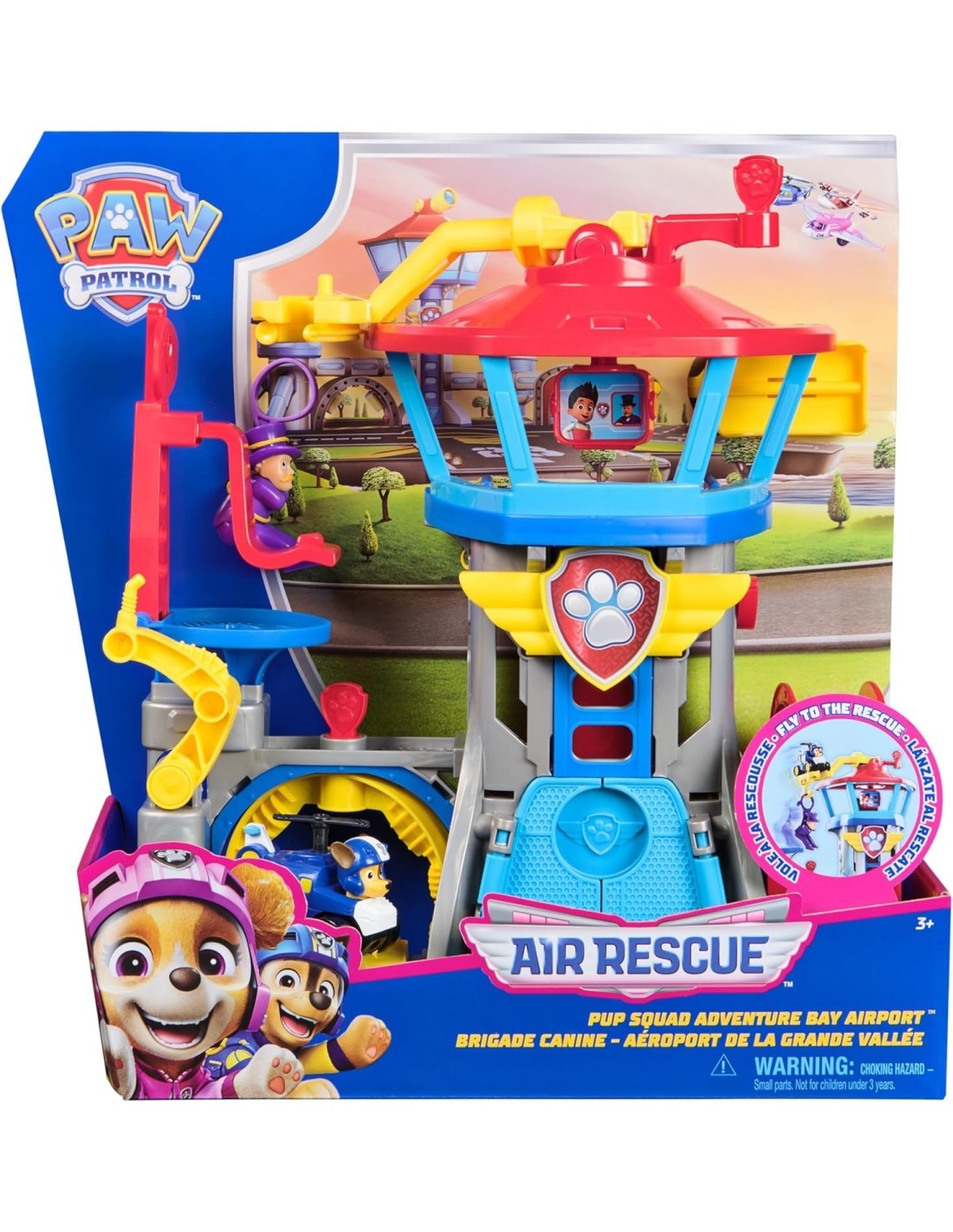 Paw Patrol Pup Squad Playset “Adventure Bay Airport” – Air Rescue da 30 cm