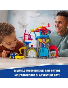 Paw Patrol Pup Squad Playset “Adventure Bay Airport” – Air Rescue da 30 cm