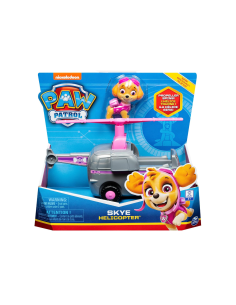Paw Patrol Skye Elicottero Base con Figura – Veicolo da 13 cm