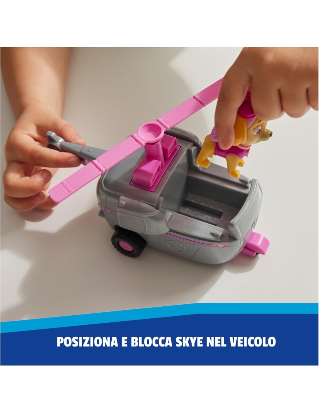 Paw Patrol Skye Elicottero Base con Figura – Veicolo da 13 cm