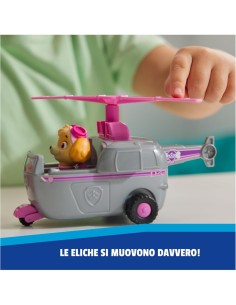 Paw Patrol Skye Elicottero Base con Figura – Veicolo da 13 cm