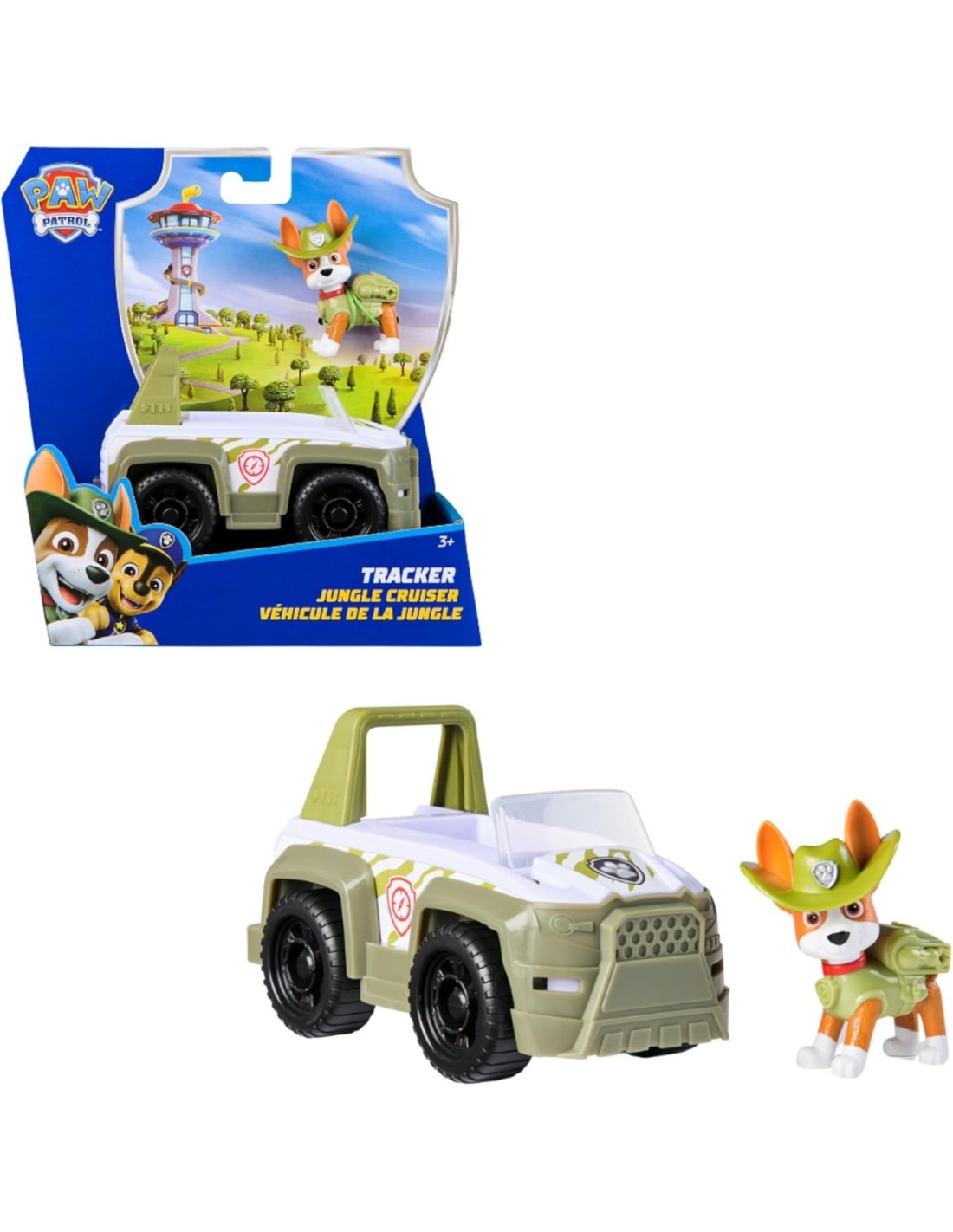 Paw Patrol Jungle Cruiser con Tracker in Plastica Riciclata per Bambini 3+