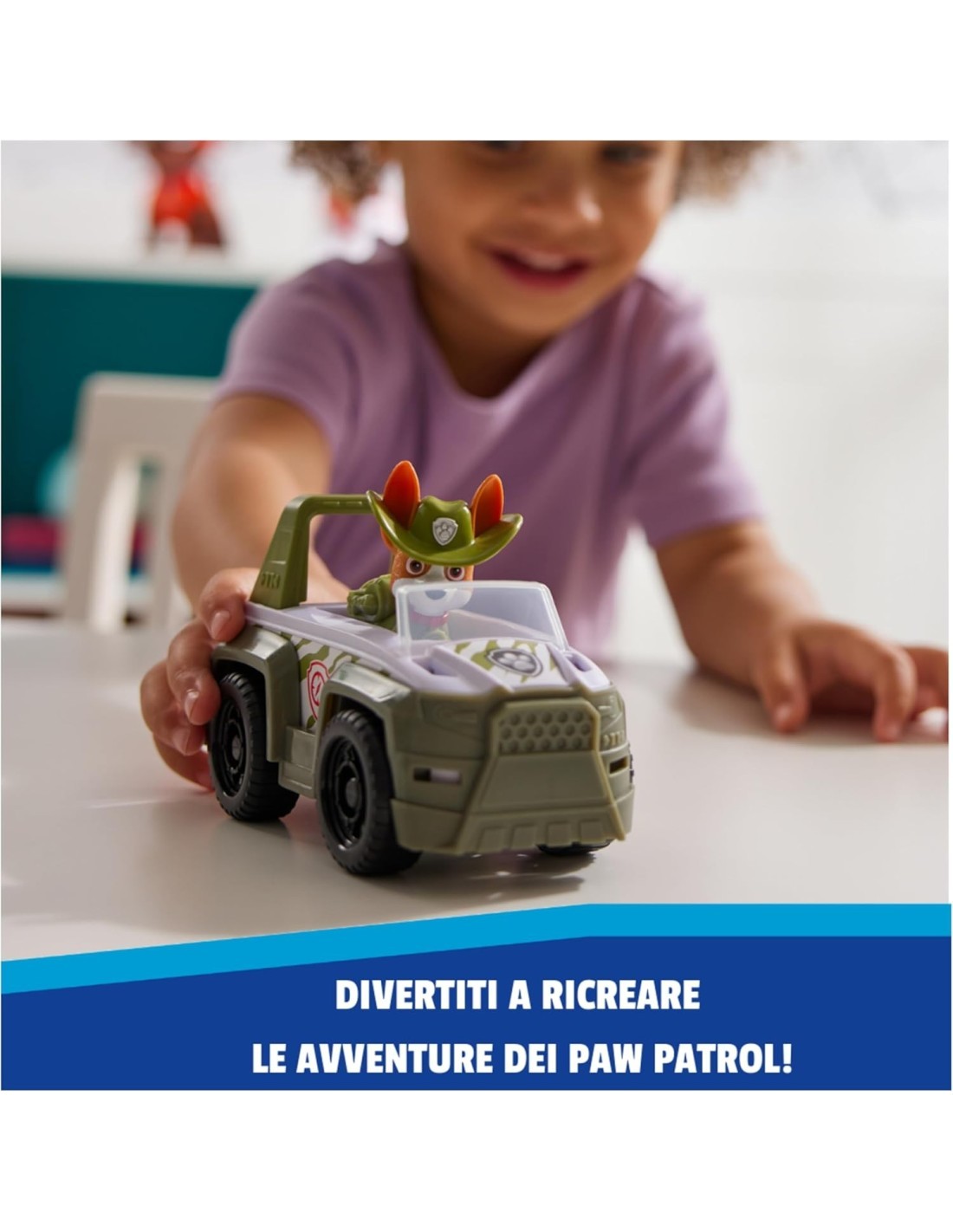 Paw Patrol Jungle Cruiser con Tracker in Plastica Riciclata per Bambini 3+
