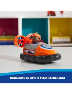 Paw Patrol Zuma Hovercraft Eco-Friendly con Figura – Veicolo da 13 cm 2