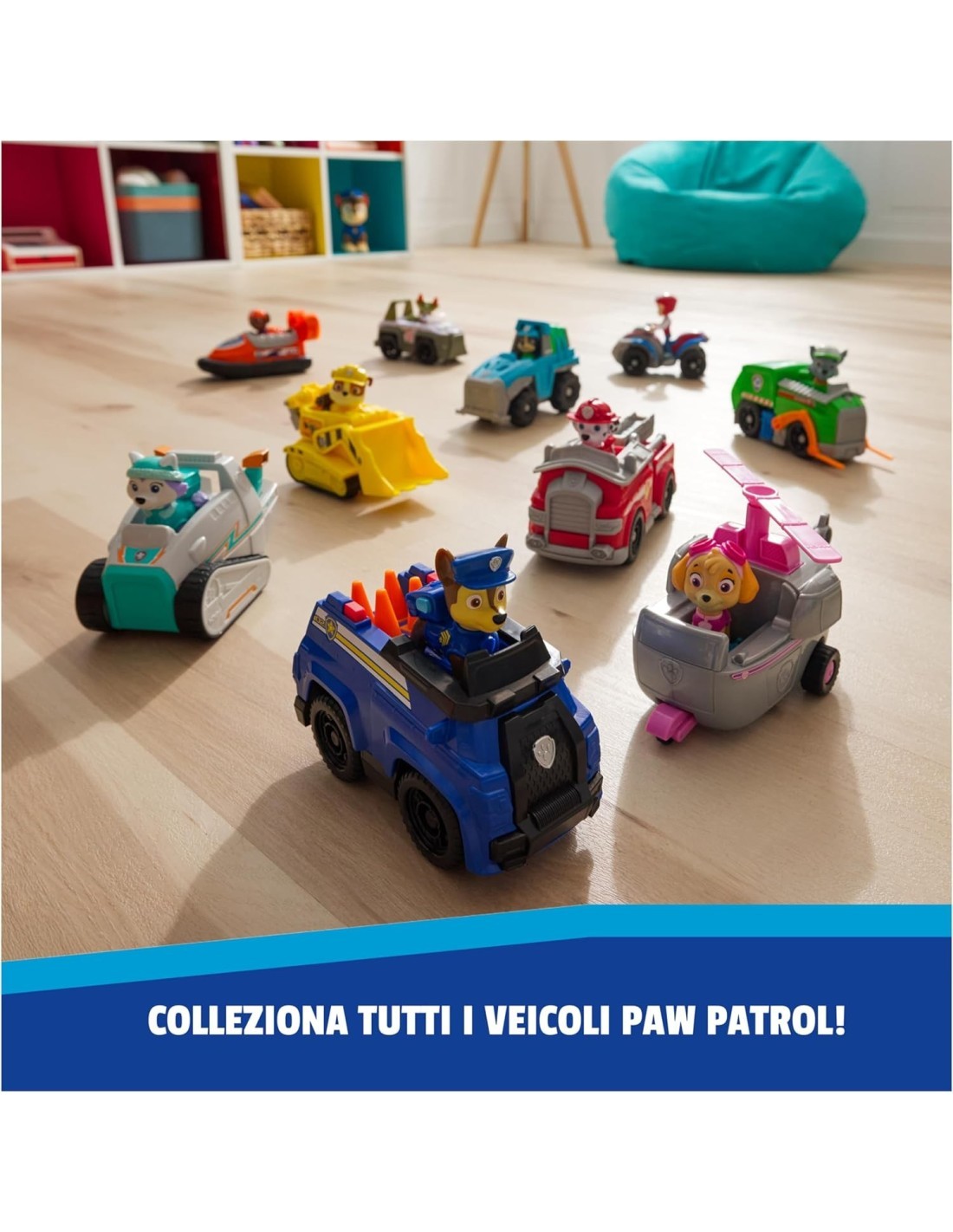 Paw Patrol Chase Patrol Cruiser – Veicolo Eco-Friendly con Figura 3+ Anni