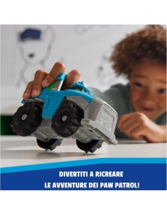 PAW Patrol Veicolo con Rex Personaggio Dinosauro in Plastica Riciclata
