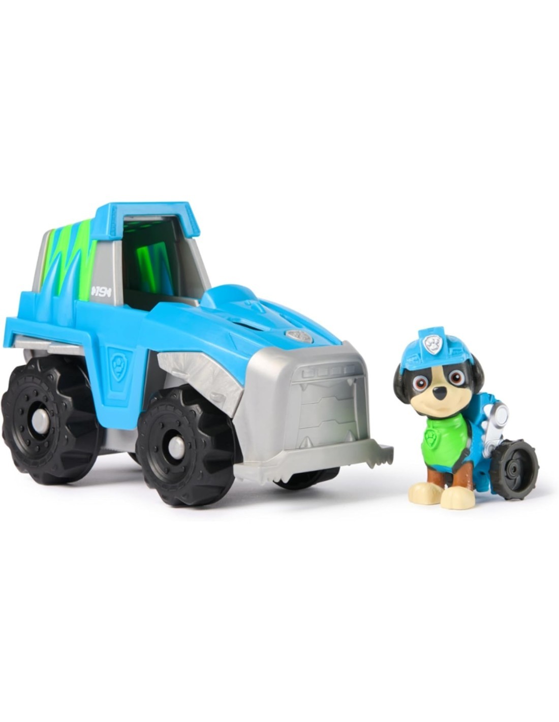 PAW Patrol Veicolo con Rex Personaggio Dinosauro in Plastica Riciclata