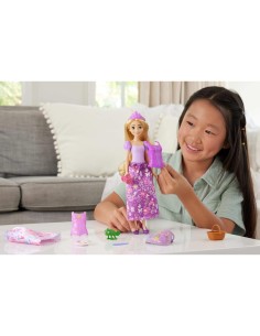 Rapunzel Disney Princess 2 Storie in 1 con 2 Look Completi e 9 Accessori