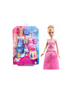 Cenerentola Disney Princess 2 Storie in 1 con 2 Look Completi e 9 Accessori