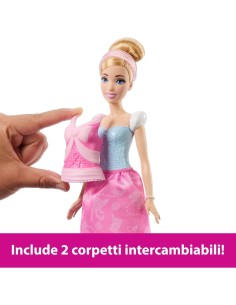 Cenerentola Disney Princess 2 Storie in 1 con 2 Look Completi e 9 Accessori