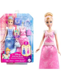 Cenerentola Disney Princess 2 Storie in 1 con 2 Look Completi e 9 Accessori