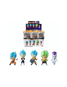 BANDAI, CHIBI MASTERS, DRAGON BALL, FIGURA 8 CM, MODELLI ASSORTITI, STAND E BASE INCLUSI