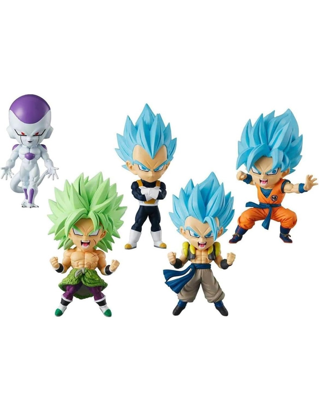 BANDAI, CHIBI MASTERS, DRAGON BALL, FIGURA 8 CM, MODELLI ASSORTITI, STAND E BASE INCLUSI