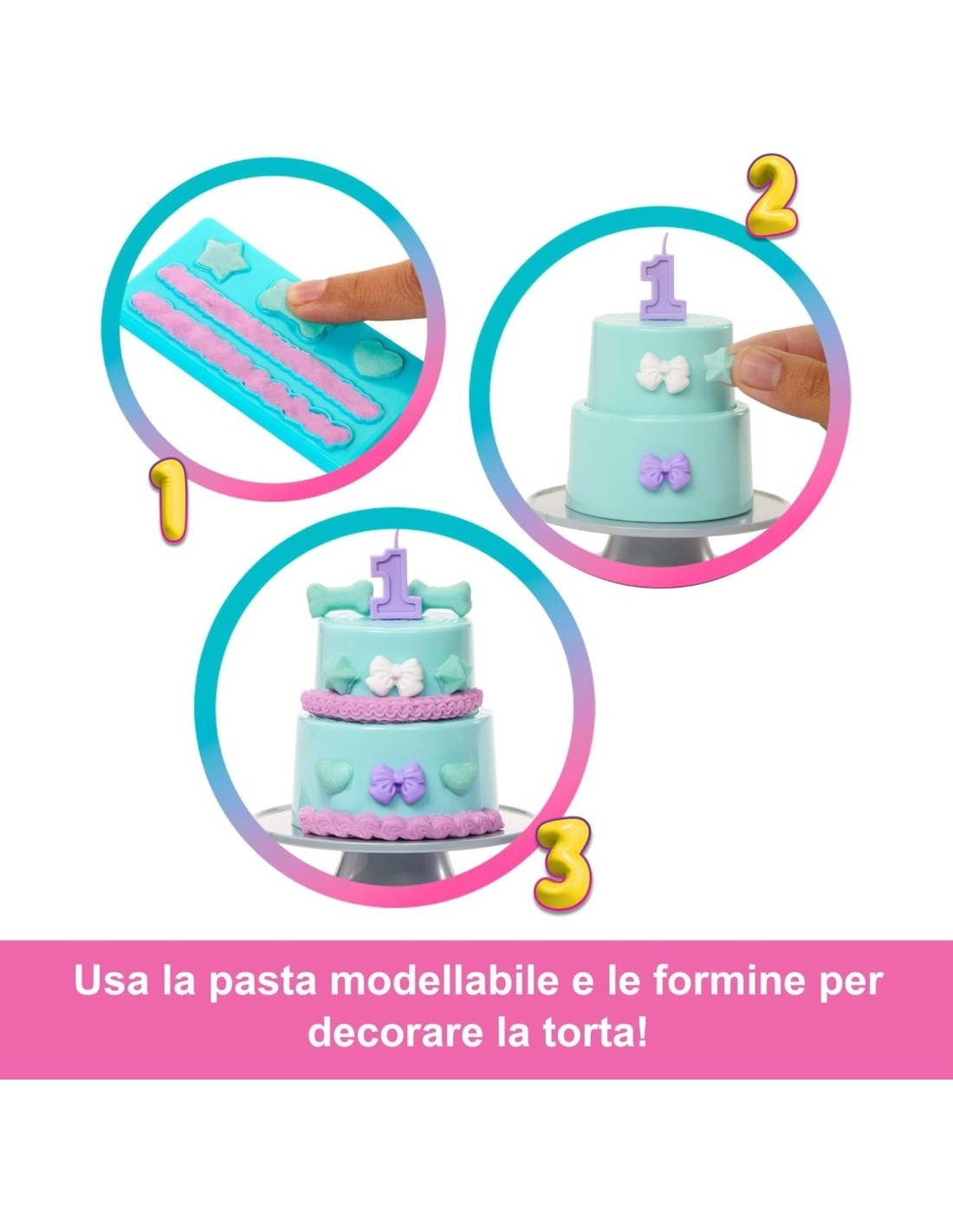 BARBIE, PARTY SURPRISE, PARTY STARS, BAMBOLA, 3+ ANNI