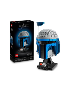 LEGO STAR WARS 75408 CASCO DI JANGO FETT, MODELLINO DA COSTRUIRE PER ADULTI, CON SUPPORTO, TARGHETTA, ANTENNA