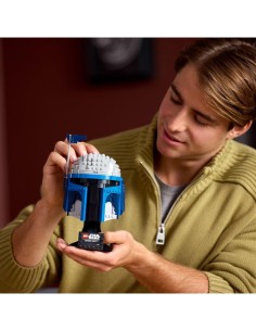 LEGO STAR WARS 75408 CASCO DI JANGO FETT, MODELLINO DA COSTRUIRE PER ADULTI, CON SUPPORTO, TARGHETTA, ANTENNA 2