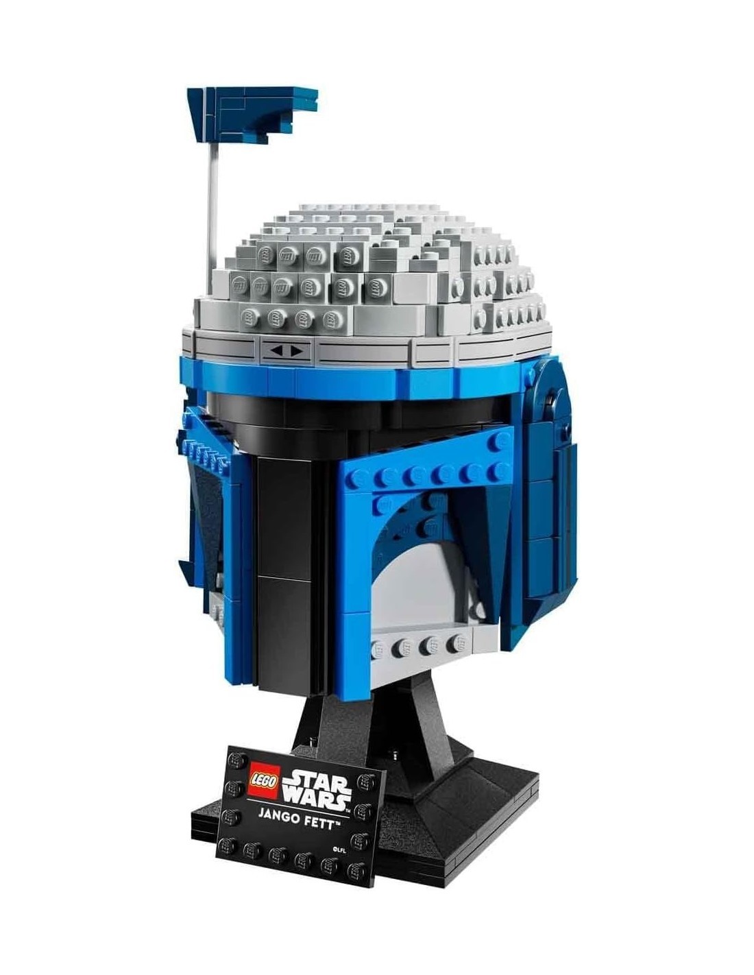 LEGO STAR WARS 75408 CASCO DI JANGO FETT, MODELLINO DA COSTRUIRE PER ADULTI, CON SUPPORTO, TARGHETTA, ANTENNA