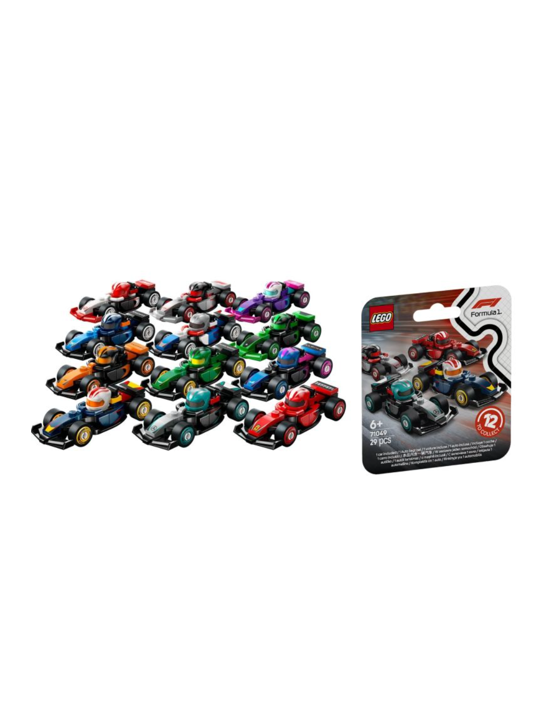 LEGO MONOPOSTO F1 DA COLLEZIONE MINIFIGURES 71049 ASSORTITO