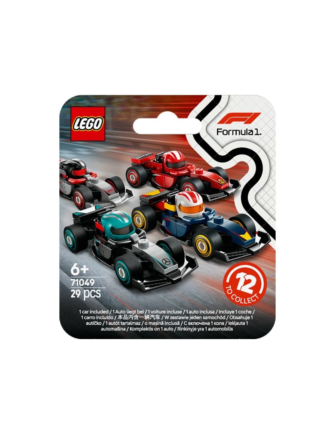 LEGO MONOPOSTO F1 DA COLLEZIONE MINIFIGURES 71049 ASSORTITO