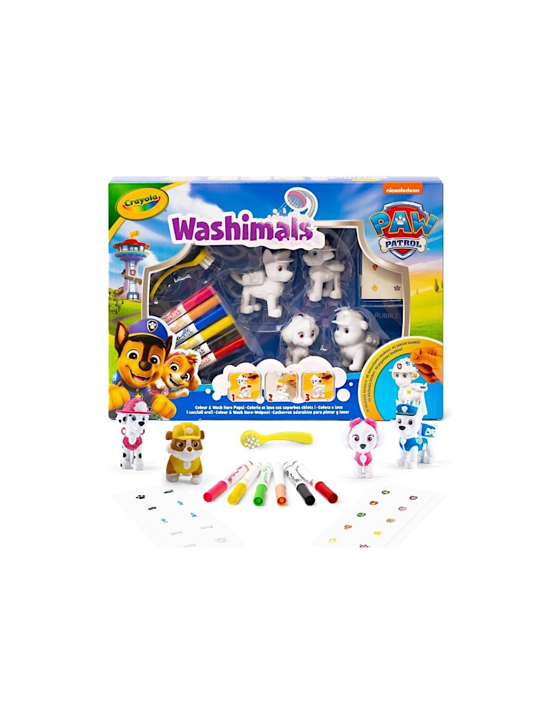 WASHIMALS 74-0290 PAW PATROL SET CON ADESIVI