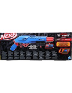 NERF F2463 BIG CAT DB-2, BLASTER LANCIA DARDI, GIOCO PER BAMBINI +8 ANNI