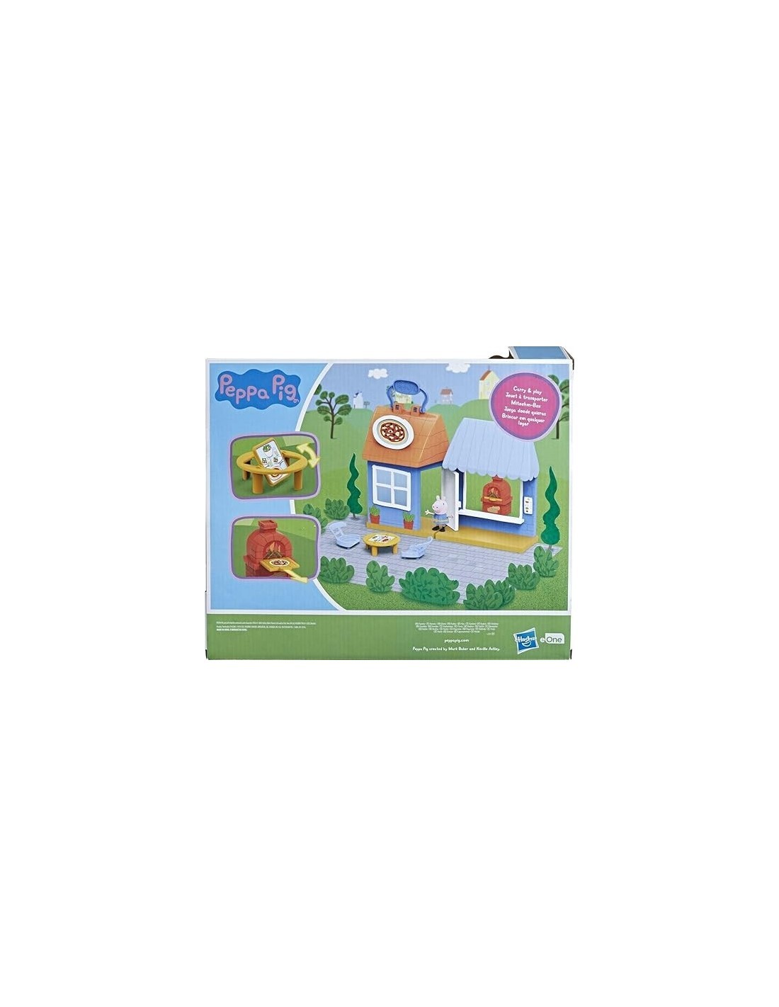 PEPPA PIG F2169, PLAYSET PIZZERIA CON PERSONAGGIO, ACCESSORI CUCINA, GIOCO BAMBINI +3 ANNI