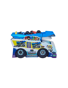 PJMASK F7594 CAMION TRASPORTATORE DEGLI EROI, GIOCATTOLO SUPER PIGIAMINI, VEICOLO CON ACCESSORI, BAMBINI 3+